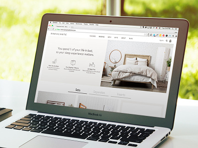 Buying bedding at Parachutehome.com bedding ecommerce responsive shopify