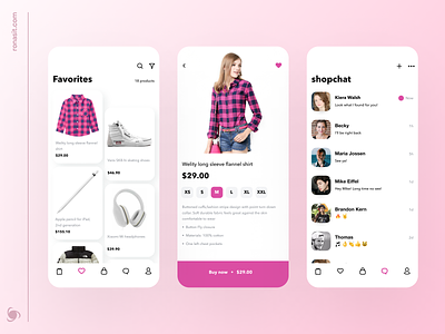 Marketplace App Design Concept add to cart app buy chat ecommerce fashion marketplace message minimal minimalist mobile online product shopping store super app ui ux