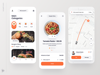 Food Delivery App Design Concept