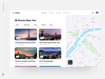 Travel App Web Design Concept airbnb app app design events guide mvp ronas it startup travel travel app travelling trip trip planner ui ux web web design website