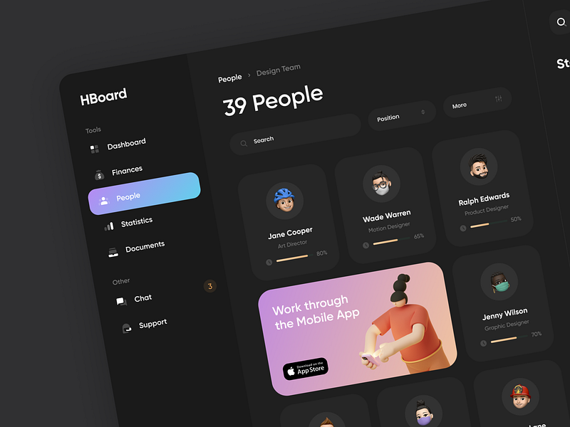 HR Management App by Dmitry Lauretsky for Ronas IT | UI/UX Team on Dribbble