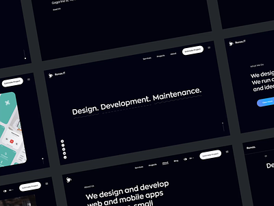 Ronas IT - New Website agency agency website animation design interaction logo portfolio ronas it studio typography ui ux video web design website