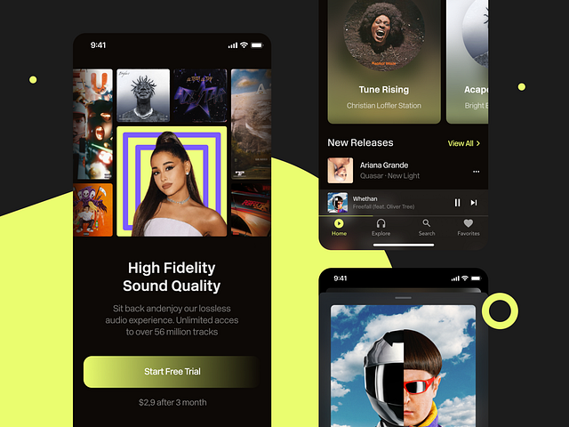 Music App Design Concept by Dmitry Lauretsky for Ronas IT | UI/UX Team ...