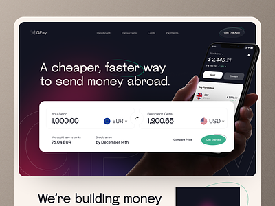 Currency Exchange Landing Page