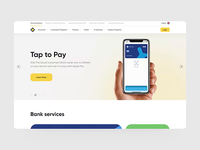 The Saudi Investment Bank - Landing Page Animation animation bank bank card banking finance finances fintech investment landing page landingpage mvp redesign ronas it saudi investment bank saudi investment bank ui ux web web design