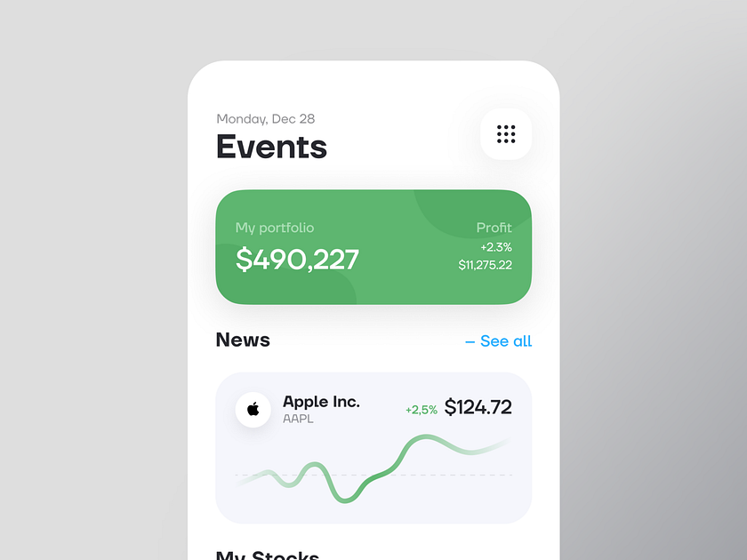 Investment Bank Mobile App by Dmitry Lauretsky for Ronas IT | UI/UX ...