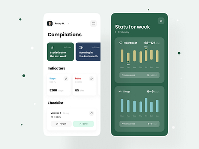 Health Activity Tracker App By Dmitry Lauretsky For Ronas It Ui Ux Team On Dribbble