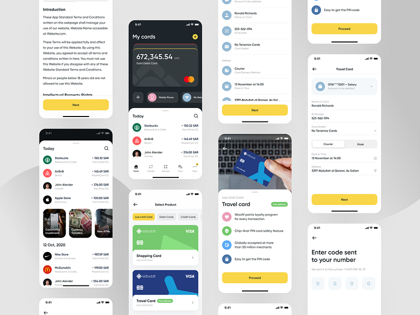 The Saudi Investment Bank Mobile App - All Screens by Dmitry Lauretsky ...