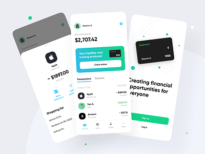 CapWay Redesign - Mobile Banking App