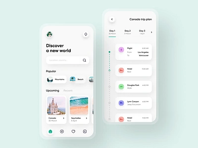 Trip Planner App calendar discover mobile app mobile app design mvp planner planner app ronas it tourism tourist travel agency travel agent travel app travel guide traveling traveller trip planner ui ux vacation rentals