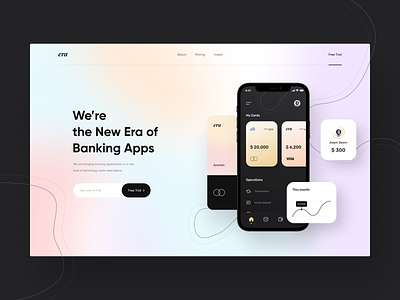 Era Banking App - Landing Page