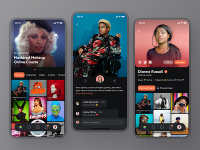 Influencer Mobile App by Dmitry Lauretsky for Ronas IT | UI/UX Team on ...