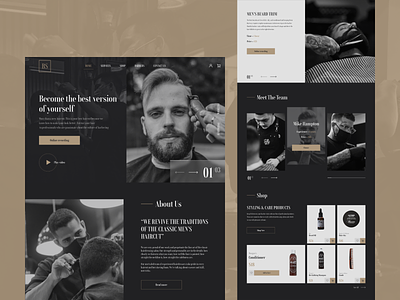 Barbershop Landing Page