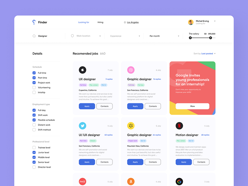 Hiring Website by Dmitry Lauretsky for Ronas IT | UI/UX Team on Dribbble