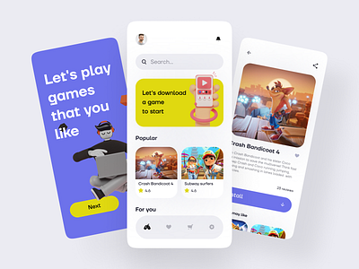 Games Mobile App Templates