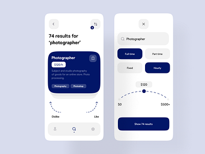 Job Search Platform Mobile App by Dmitry Lauretsky for Ronas IT | UI/UX ...