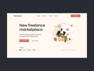Freelance Marketplace Landing Page