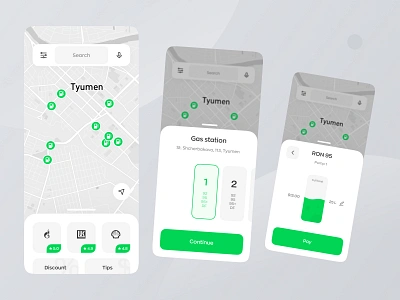 Car Refilling App android app app design car design fuel gas gas station ios mobile app mvp oil refilling ronas it tank tank app ui ux