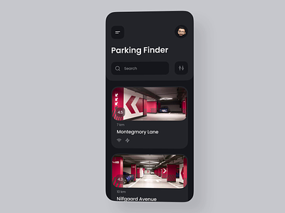 Parking Lot App android animation app app design car clean dashboard design find interface ios lot minimal mobile app mvp parking ronas it ui ux vehicle