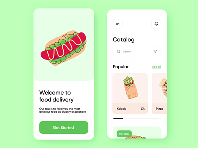 Food Delivery Mobile App android animation app app design delivery eat food food delivery fresh fruits interface ios mobile app mobile delivery mobile delivery app mvp ronas it ui ux vegetables
