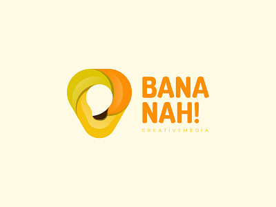 Bana-Nah! 3d agency banana branding colorful design fruit gradien graphic design icon logo logo design vector yellow