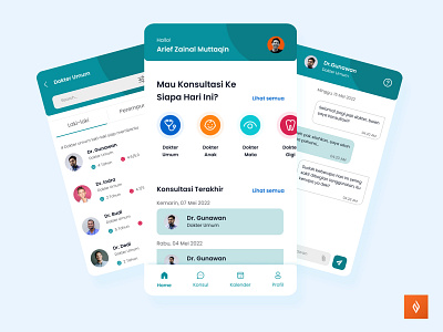 Mydoctor App android app blue care chat consultation doctor graphic design green health healthcare hospital mydoctor ui ux