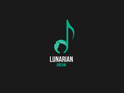 lunarian dream branding design dream hope kid life logo logo design lunar music universe vector
