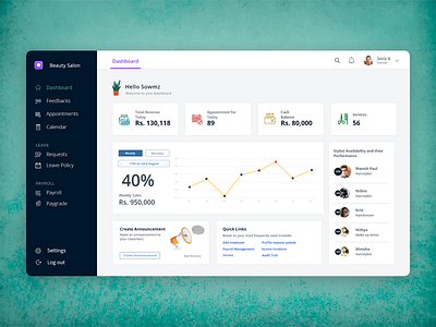 Salon Dashboard