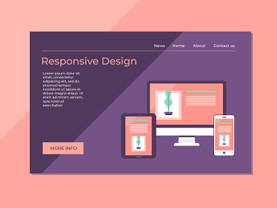 some new landing page design illustration web