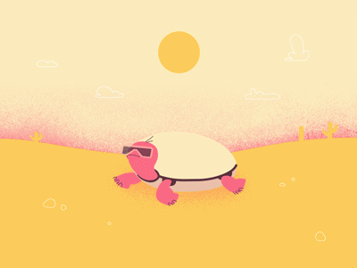 Turtle of desert animation motion beast motion design school