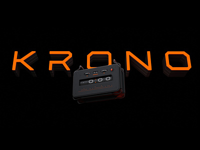 Krono Title 3d alarmclock blender branding design smart speaker smarthome