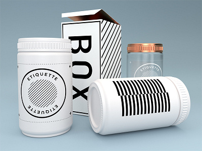 Package mockups tests 3d blender box medicine mockup package white