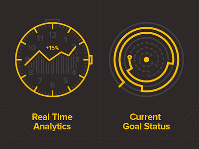 Circleframes analytics illustration process stroke vector wip