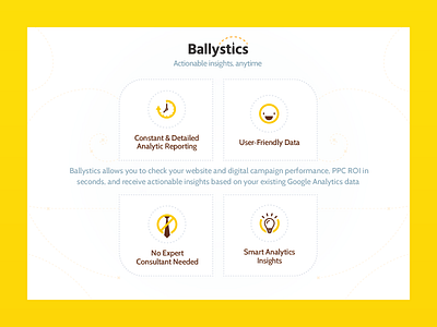 Ballystics Demo Website analytics app ballystics insights ppc website wip