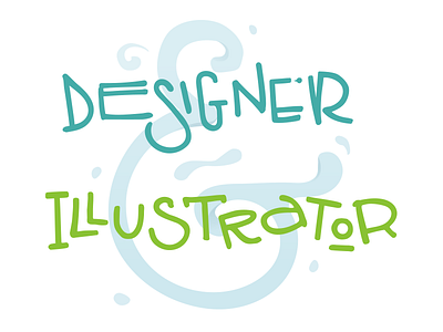 Designer & Illustrator designer illustration illustrator personal vector wip
