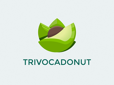 Trivocadonut avocado coconut potatoes three vector
