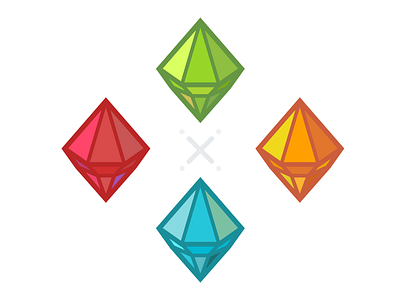 Jimmy Gems crystals gems geometry illustration vector