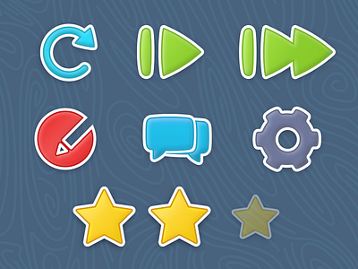 Kids TV app icon set