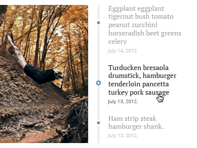 Timeline-ish bacon featured meat news sharp slider timeline veggies