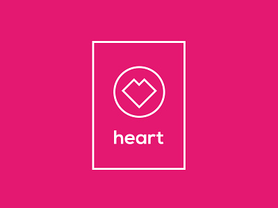 Heart adobe illustrator cc concept design heart logo logo design pink