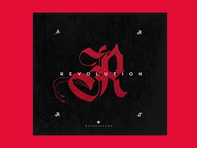 Cover-art Revolution artrage calligraphic calligraphy concept cover art cover artwork cover book design logo logo design revolution typography