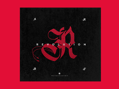 Cover-art Revolution artrage calligraphic calligraphy concept cover art cover artwork cover book design logo logo design revolution typography