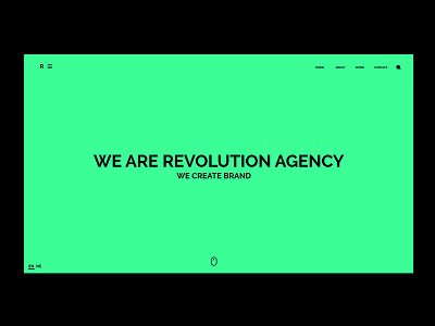 RevolutionAgency 2019 branding clean concept modern revolution agency simple typography ui ui ux ui ux design ux ux design webdesign webdesigner