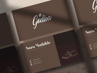 Godiva | Buisines card brand branding businesscard chic clean concept design illustrated logo logo modern typography