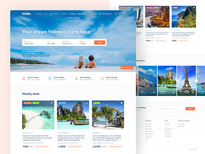 Tedo.lt - Homepage booking app car rental checkout homepage flight search holidays booking travel website traveling interface trip planner user experience vacation ecommerce