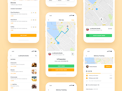 Be My Bee iOS App Overview bemybee ios minimal app clean app design food delivery app product order restaurant profile shopping ecommerce application ui ux user experience user interface