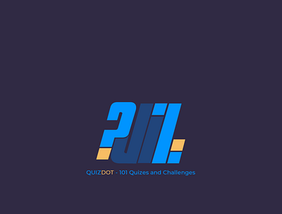 Quiz Dot Logo app application branding design gradient icon logo quiz app ui ux web