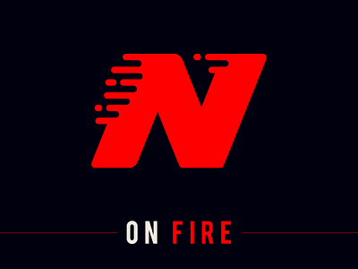 N on Fire Logo app branding design design art designer designs fire gradient icon logo logo design minimal ui ux web