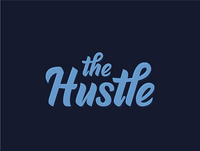 The Hustle Logo application artwork branding button design design art designs desktop gradient illustration art illustrator logo minimal ui ux wallpaper web