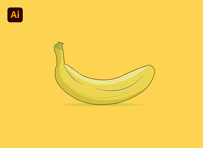 Banana Vector Art app branding design icon illustration logo minimal typography ui ux vector web